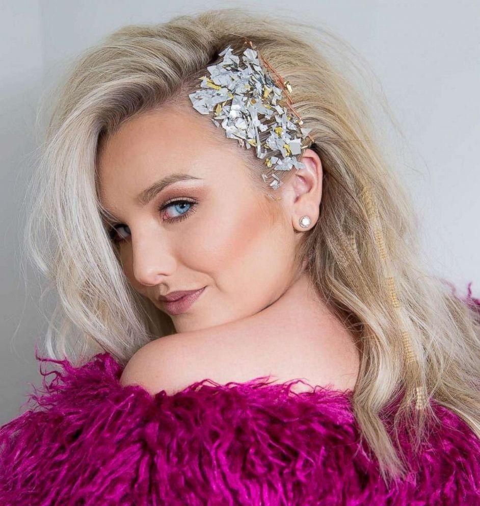 PHOTO: A woman models bejeweled hair, the newest festival hair trend, in a photo posted to hair artist Erin Boha's Instagram account on May 12, 2018.