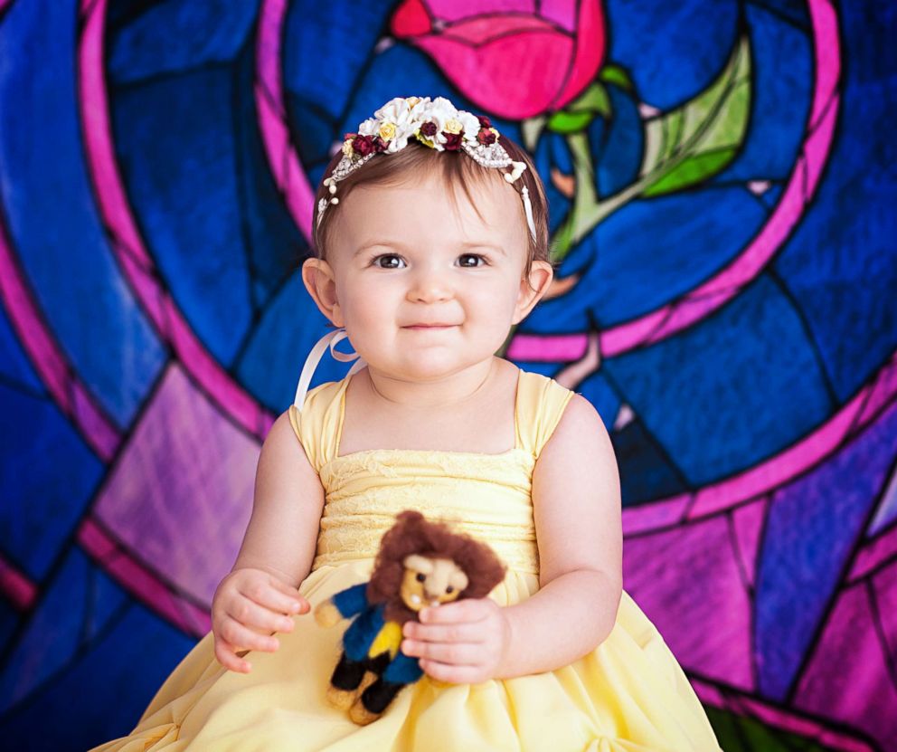 PHOTO: These babies who were photographed as newborn Disney princesses have reunited for a first-birthday cake smash.