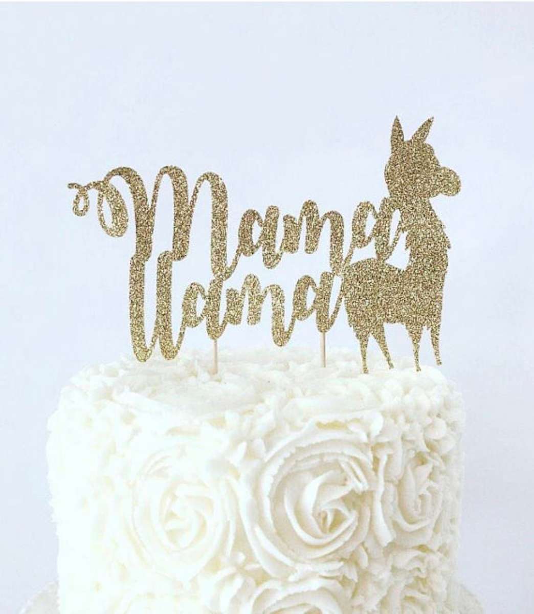 PHOTO: This llama cake topper is listed on Etsy.com and sold by the shop, BellsNBerries.