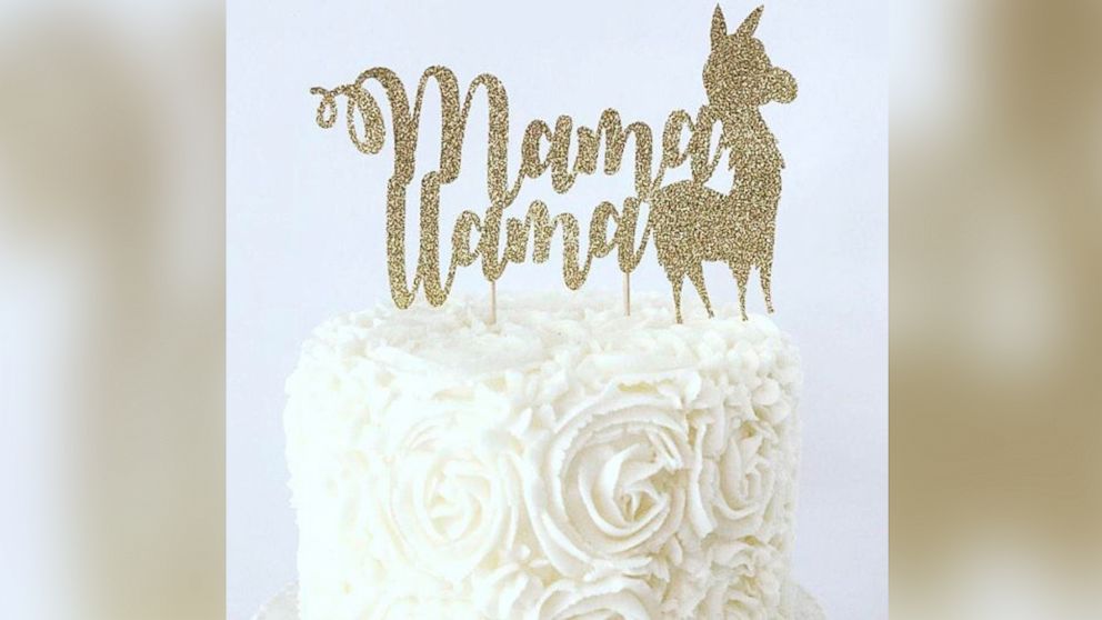 PHOTO: This llama cake topper is listed on Etsy.com and sold by the shop, BellsNBerries.