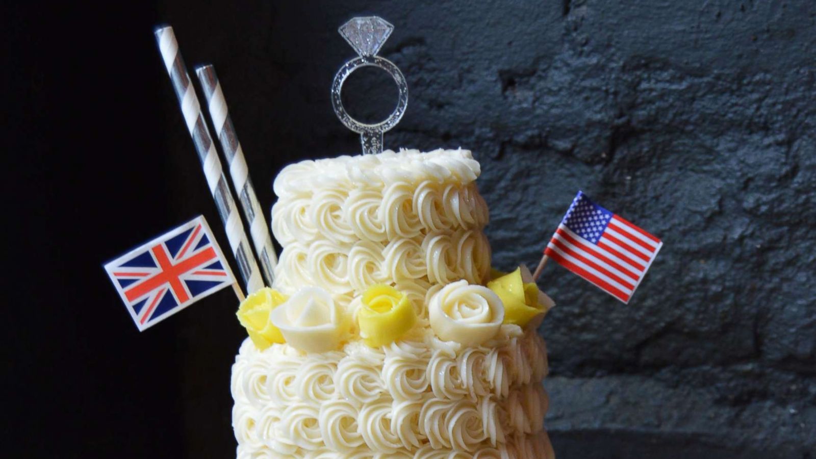 PHOTO: The Royal Wedding Cake Shake from Black Tap complete with a mini lemon elderflower cake.
