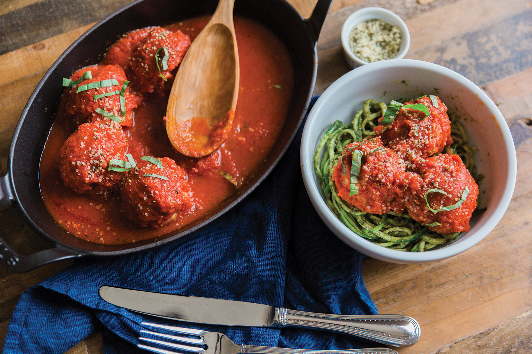 PHOTO: "Body Love" author Kelly LeVeque shares her recipe for Paleo meatballs with zucchini noodles.