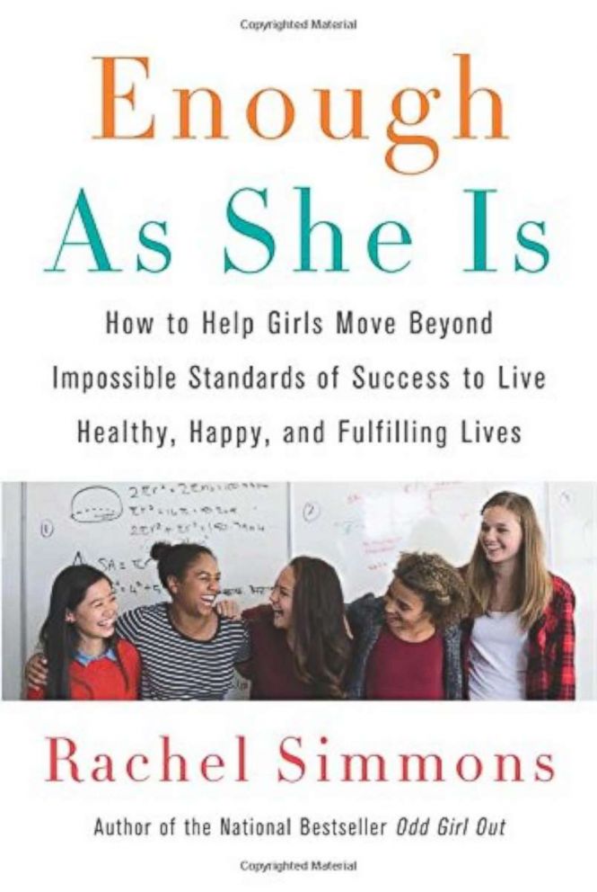 PHOTO: Author Rachel Simmons with her new book "Enough As She Is: How to Help Girls Move Beyond Impossible Standards of Success to Live Healthy, Happy, and Fulfilling Lives."