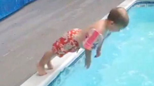 PHOTO: A 2-year-old named Deacon's attempt to dive into a swimming pool is so adorable that we can't look away.