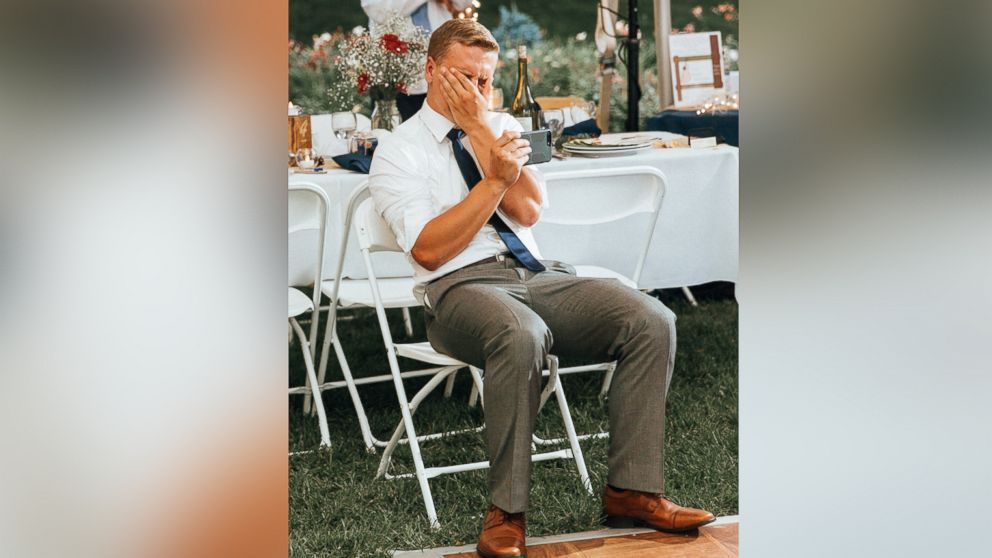 Zak Fick couldn't contain his emotions watching his sister dance with their father after her Aug. 5 wedding in Pequot Lakes, Minnesota.