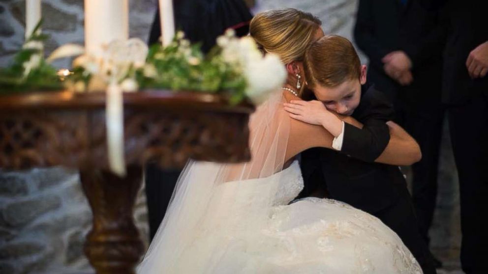 PHOTO: On September 23, Katie Musser mentioned her stepson Landon, 4, and his mother, Casey Bender, in her vows to emphasize that they're one big family on the day she married Landon's father, Jeremy Musser.