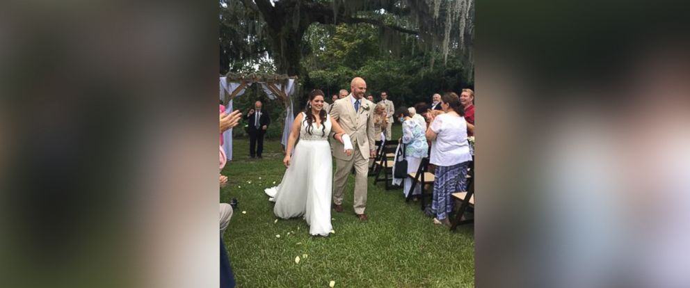 PHOTO: Jaclyn and Jonathan Summers wed Aug. 31 at Magnolia Plantation in Charleston, South Carolina.