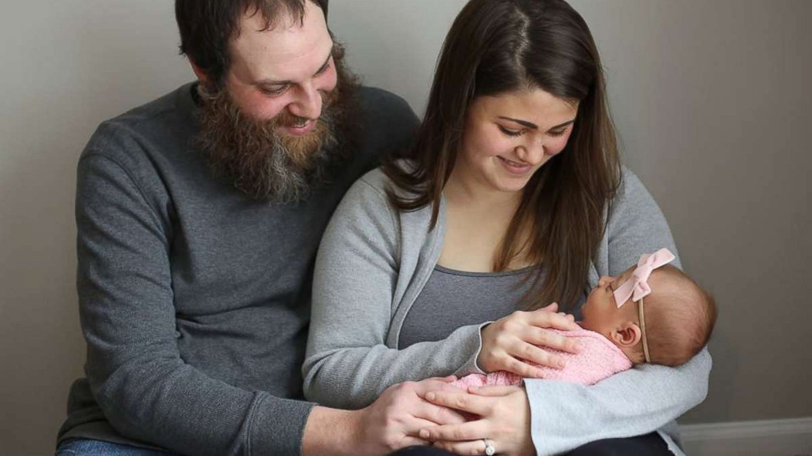 PHOTO: Chelsea and Jamie Cardinal along with their daughter, Remy, who was born after months of struggling with infertility.