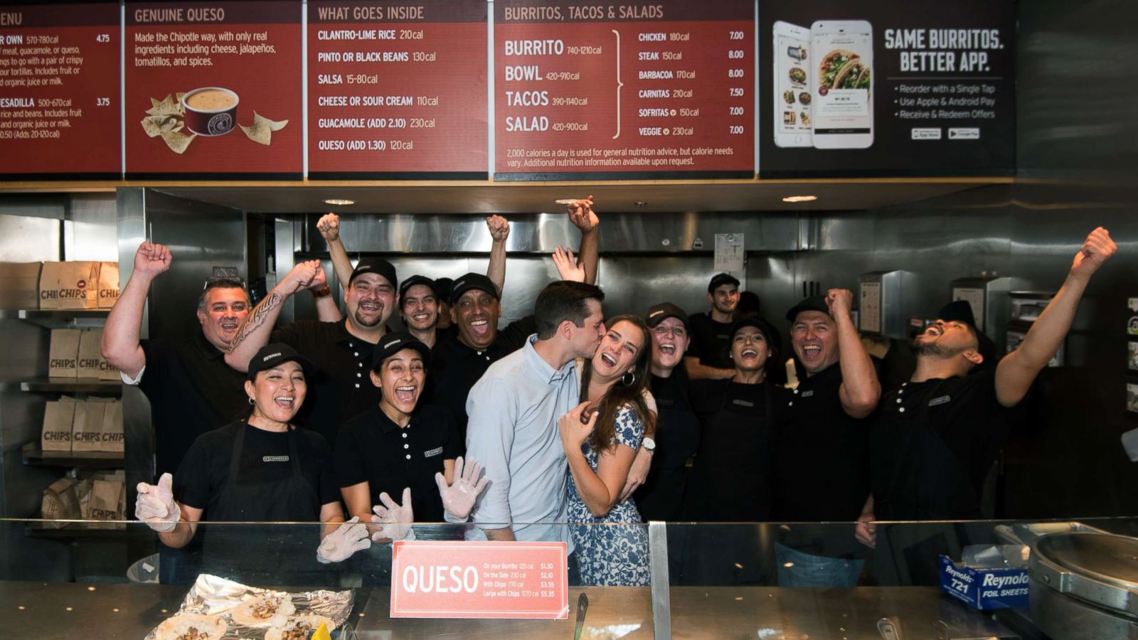 PHOTO: Natalie Neach, 25, and Chris Piwinski, 27, got engaged on July 21 at a Chipotle restaurant in Elk Grove, Calif.