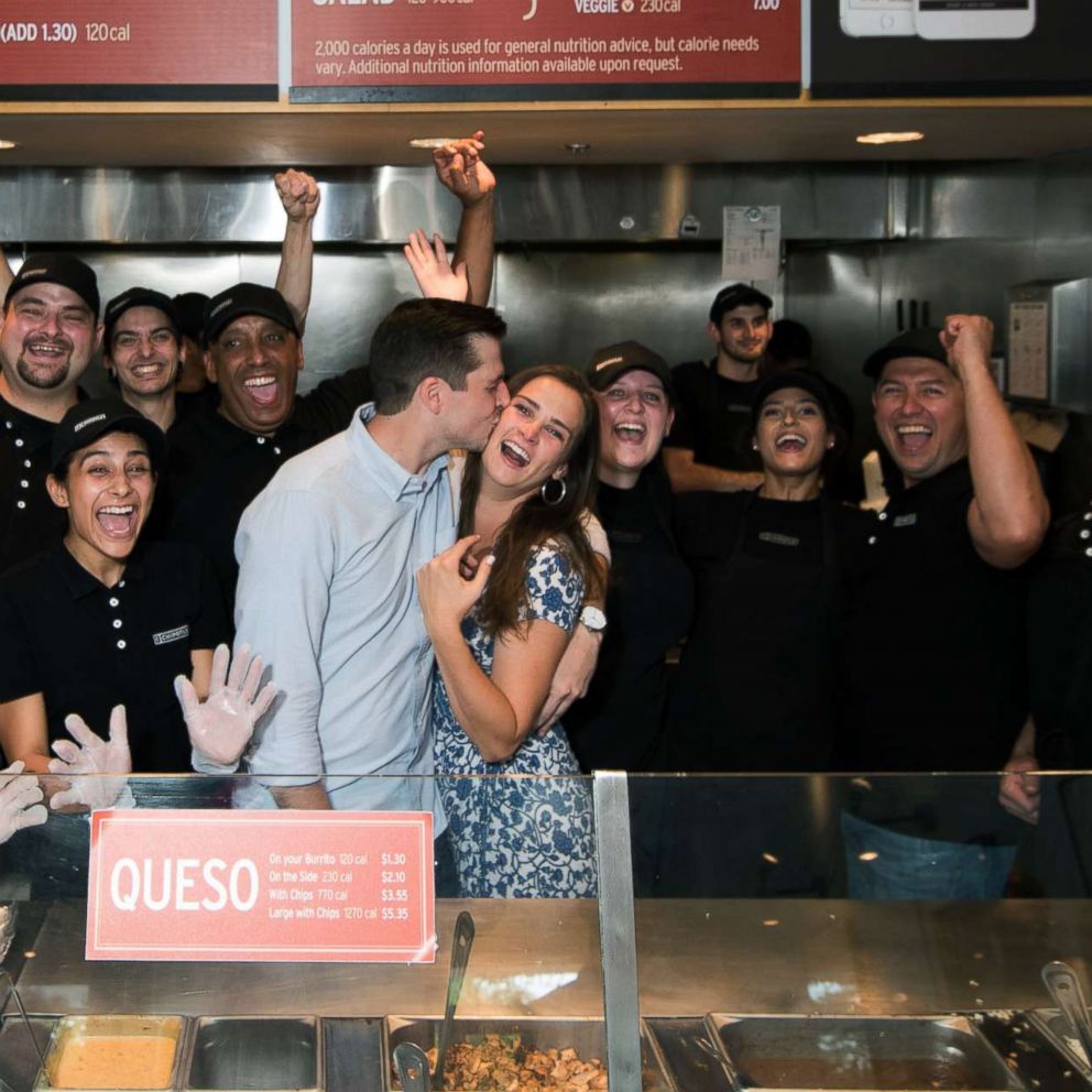 VIDEO: This engagement is every Chipotle-lover's dream come true 