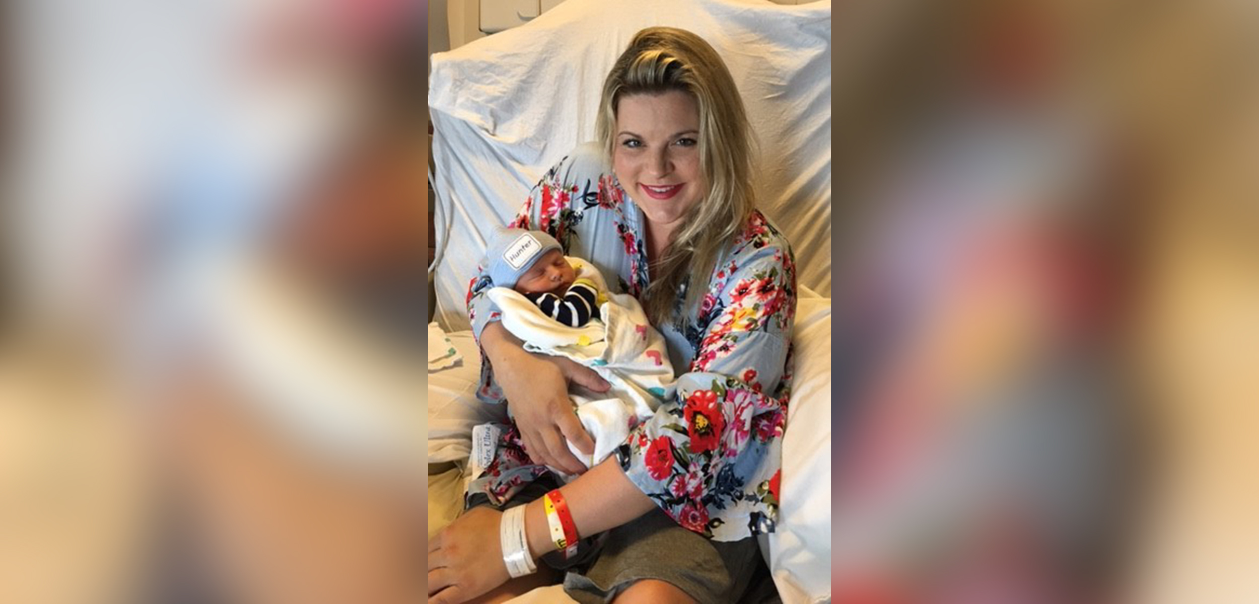 PHOTO:Rachel Nicholson, of Kingwood, Texas, gave birth to her third son just days before Hurricane Harvey. 