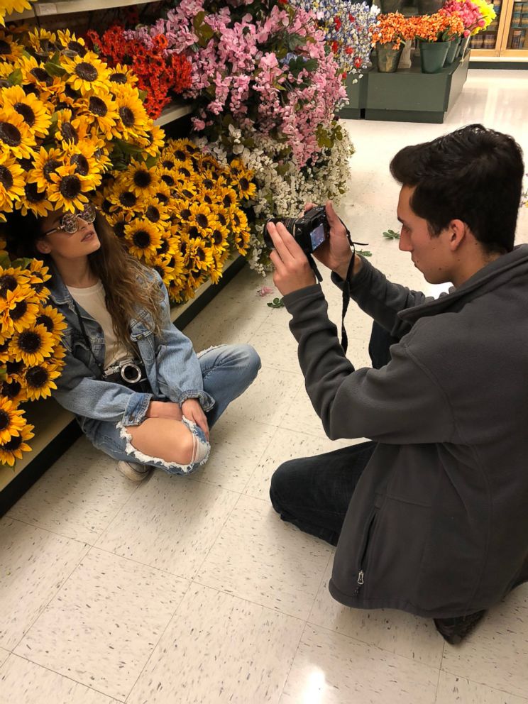 PHOTO: Clay Daugherty took pictures of his friend at Hobby Lobby as part of the viral internet challenge.