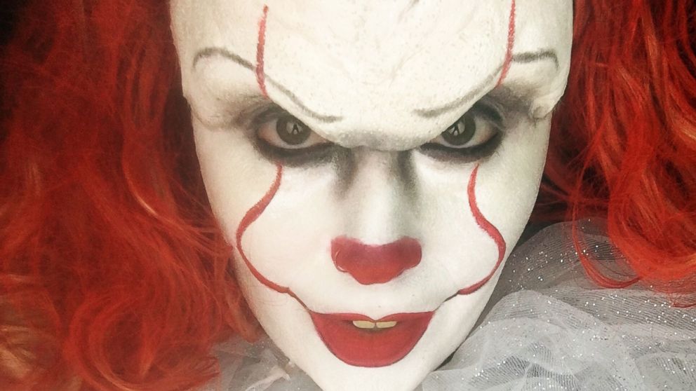 PHOTO: Makeup artist Sabrina Ozuna of California shares her Halloween makeup design on Instagram for Pennywise the clown from the 2017 horror film, "It."