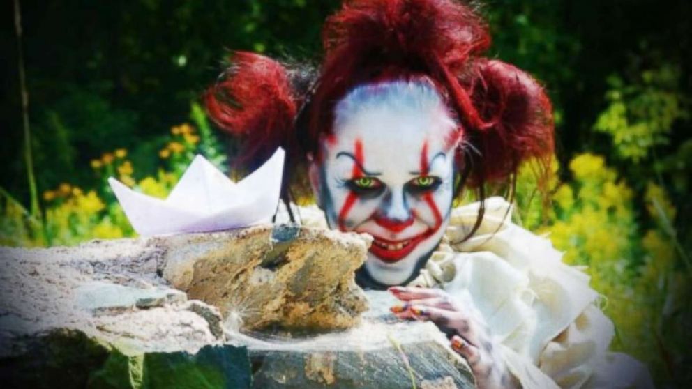 PHOTO: Makeup artist Jacquie Lantern of Minnesota shares her Halloween makeup design on Instagram for Pennywise the clown from the 2017 horror film, "It."