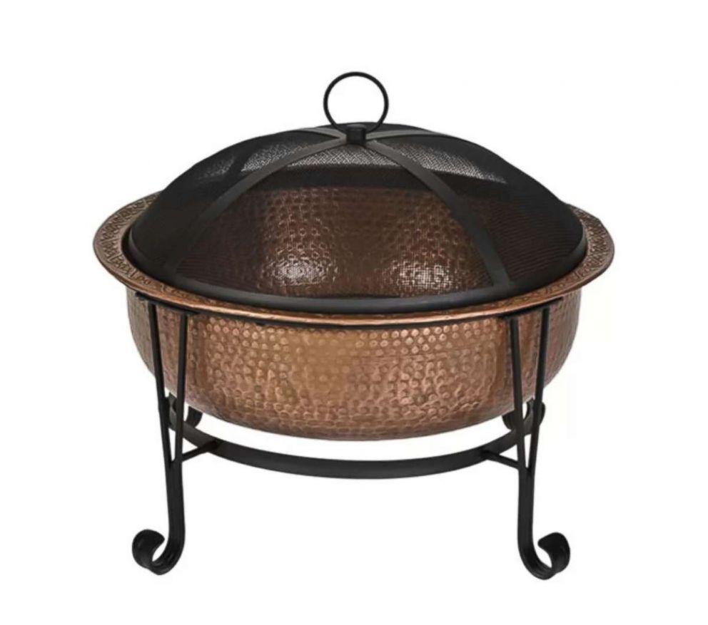 PHOTO: Vintage copper wood burning fire pit by CobraCo.