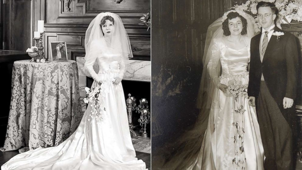 Bride wears great grandmother s 1910 wedding dress in special