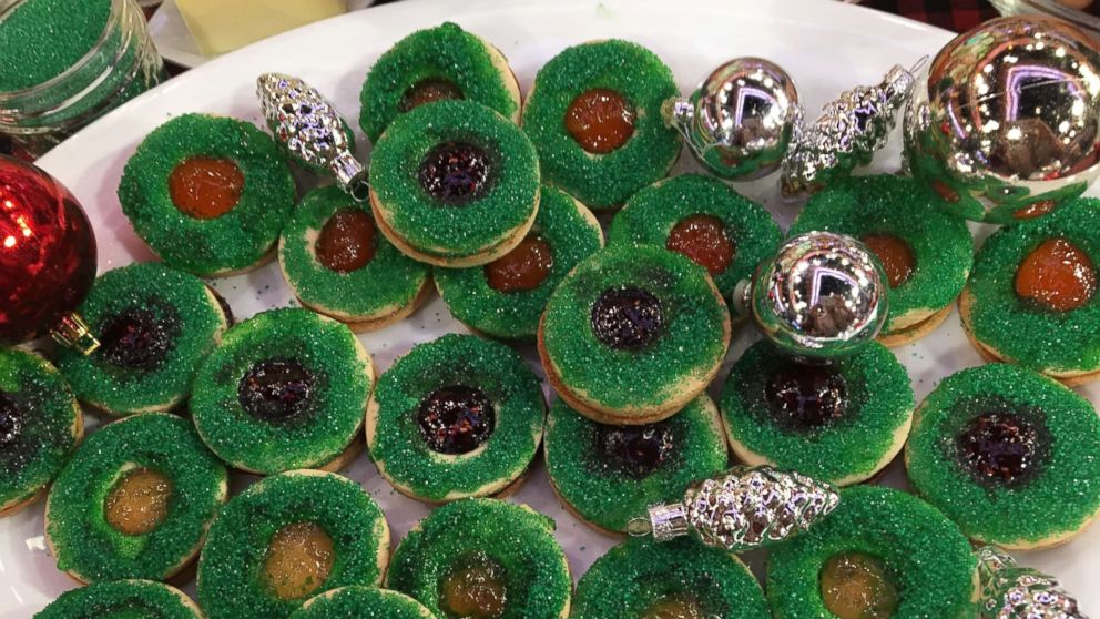 PHOTO:  Celebrity chef Richard Blais shared his recipe for jelly linzer wreath cookies.