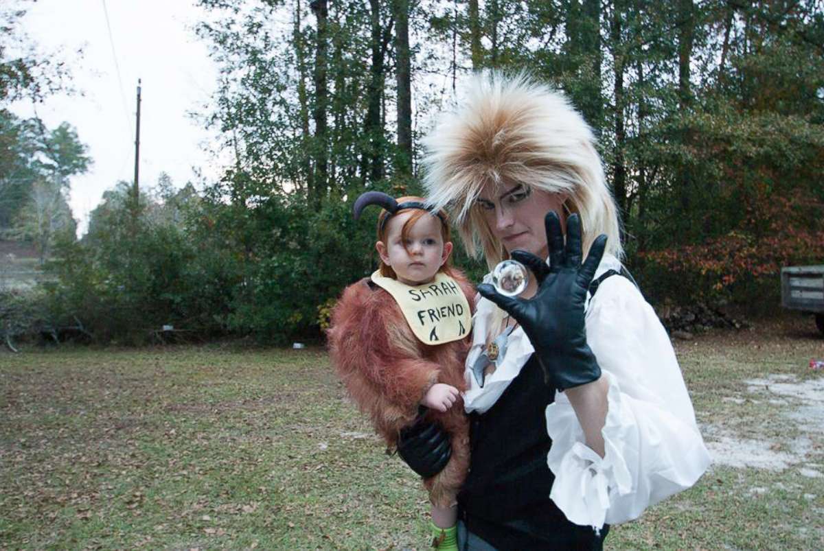 PHOTO: Tim Burket and his daughter, Amelia Grace, dressed as "Labyrinth" characters.