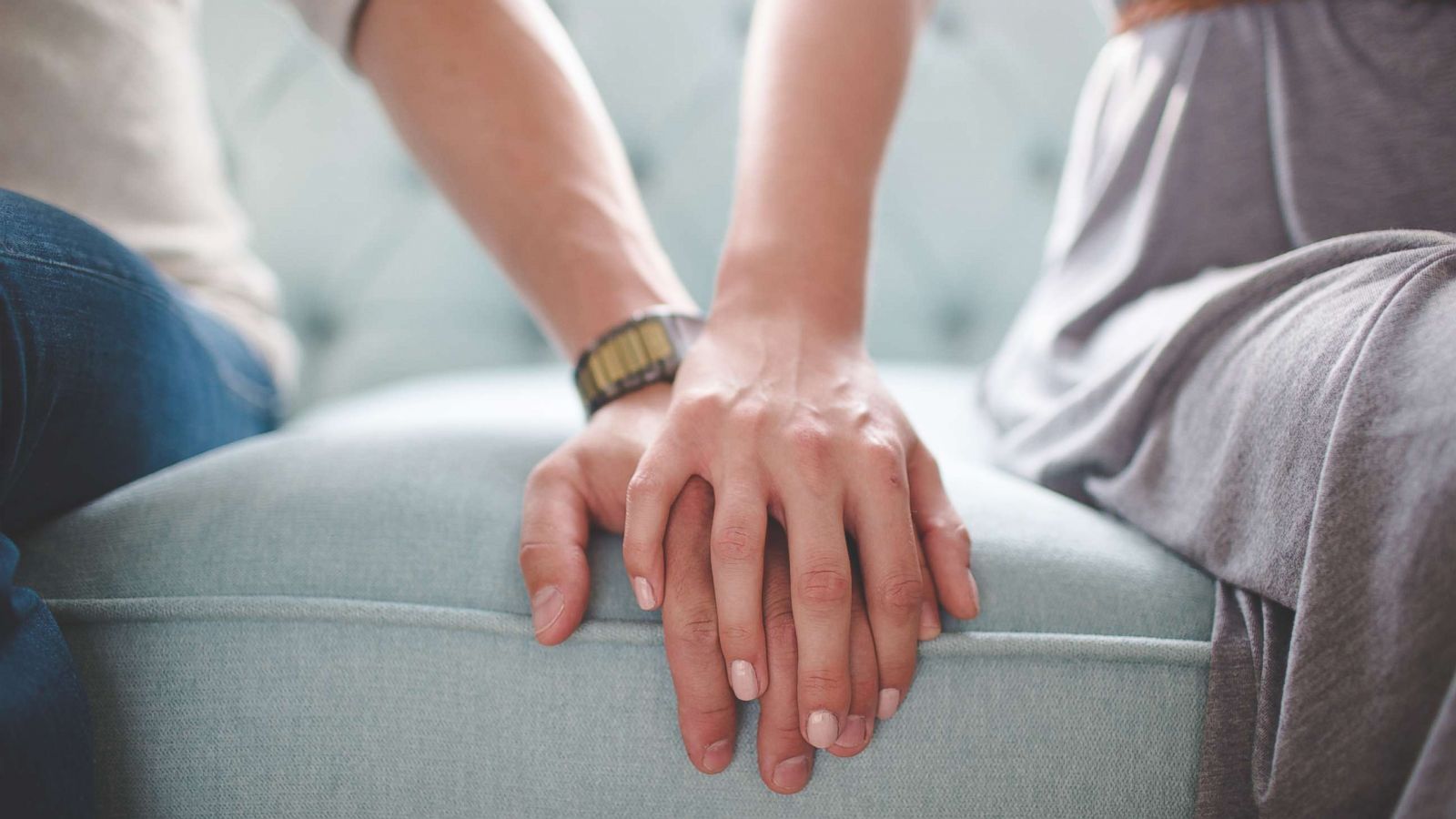 PHOTO: A couple holding hands in an undated stock photo.