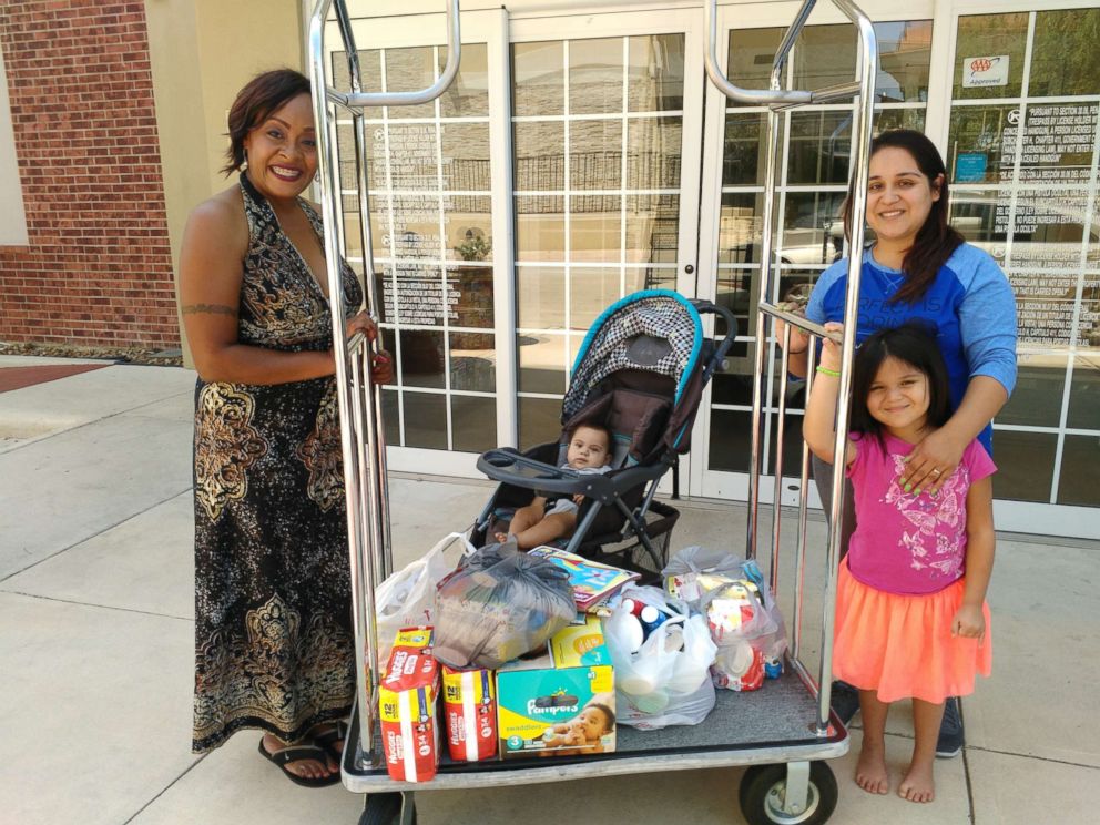 PHOTO: Bridget Martinez and her family are "very grateful" for Kimberly Gager's donated supplies