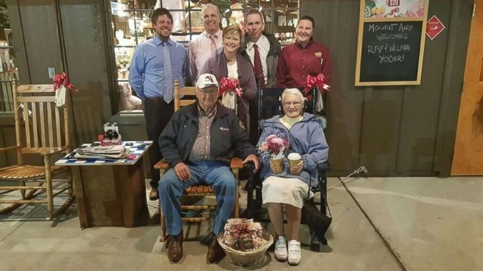 PHOTO: Ray and Wilma Yoder, of Goshen, Indiana, have visited nearly every Cracker Barrel Old Country Store location across the U.S.