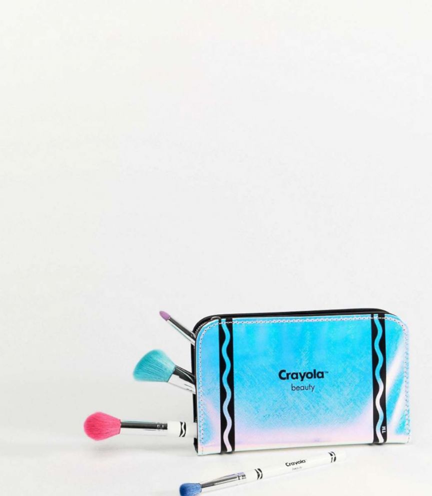 PHOTO: This Crayola Makeup Brush and Pencil Case Set retails for $40,00 at ASOS.