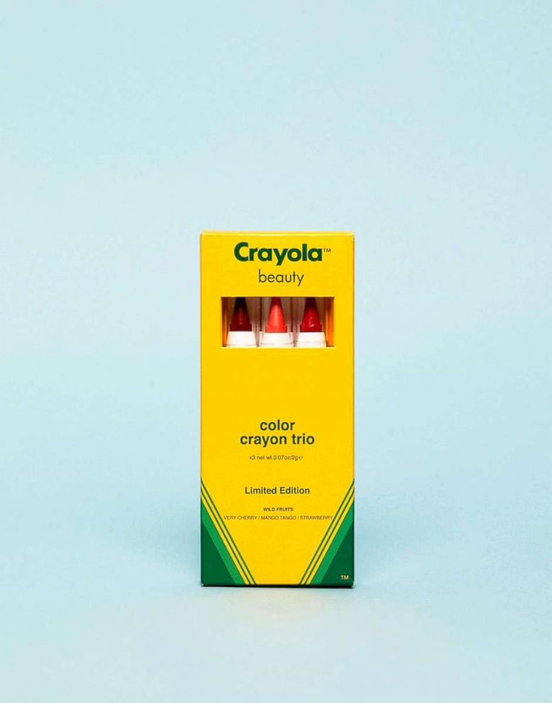 PHOTO: This Crayola Color Crayon Trio is for lips and cheek and comes in Wild Fruits colors.