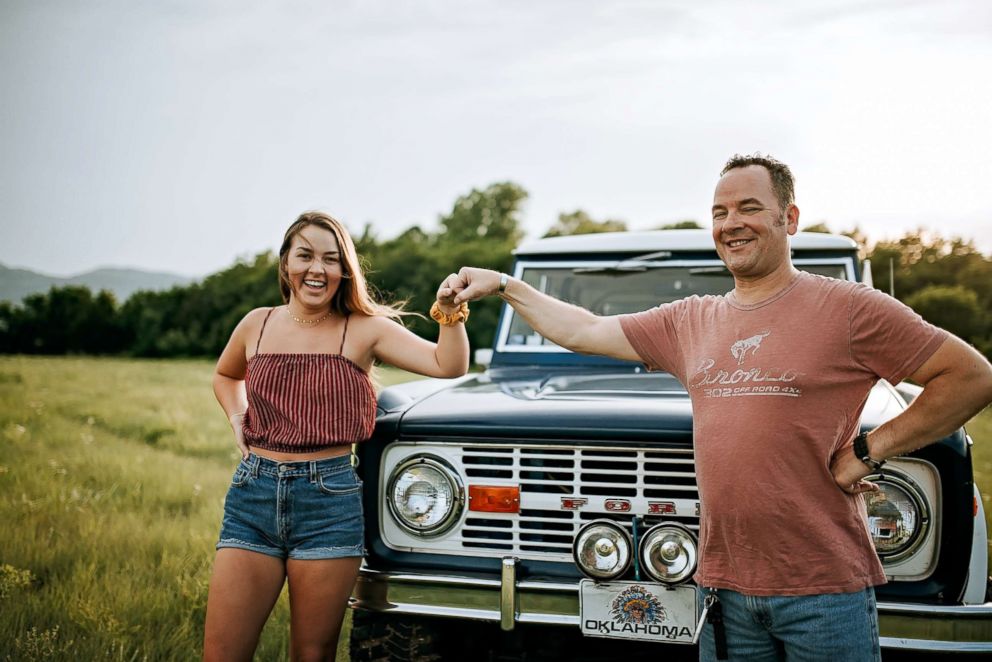 PHOTO: Shelby Rademacher, 16, and her dad, William Rademacher, partook in the shoot on June 1, 2018, featuring dad's beloved Bronco.