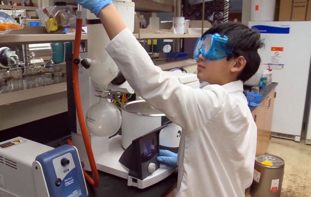 PHOTO: Daniel Liu works in the University of Toledo lab almost every day, except weekends, he says.