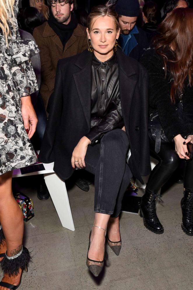 PHOTO: Danielle Bernstein attends the Anna Sui runway show during New York Fashion Week at Spring Studios, Feb. 12, 2018, in New York City.