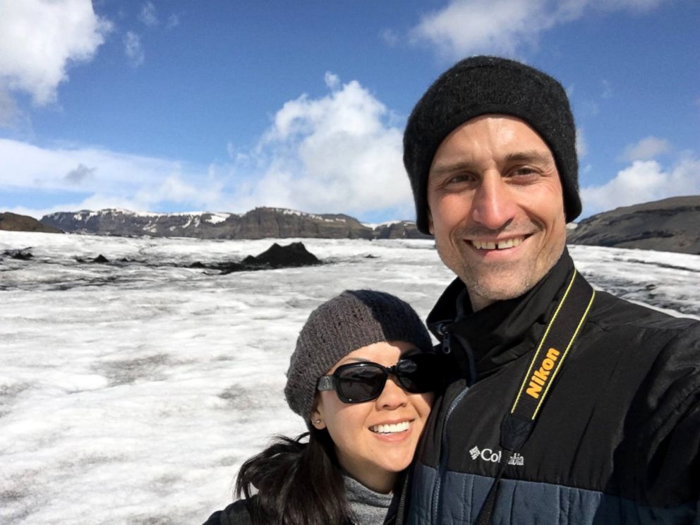 PHOTO: Dax Oliver and Kris Geiger enjoy Iceland.