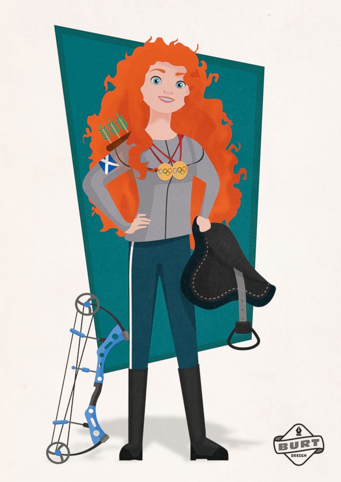 PHOTO: Merida is re-imagined as a Two-time Olympian Archery & Equestrian.