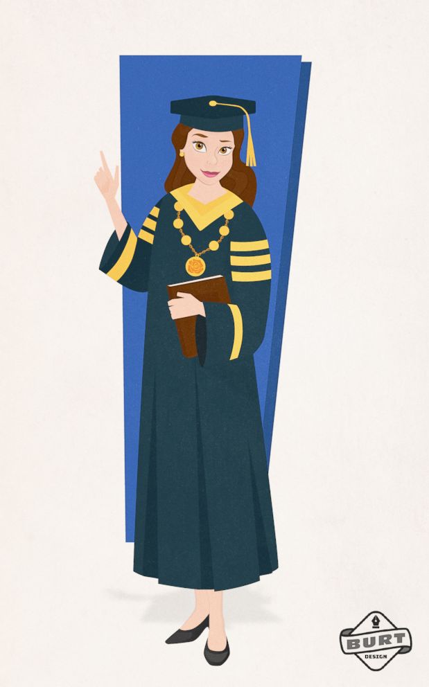 PHOTO: Belle is re-imagined as a University Chancellor.