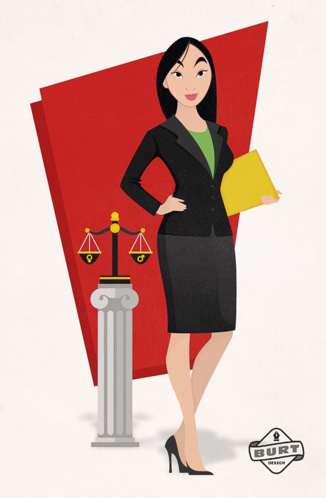 PHOTO: Mulan is re-imagined as a Title IX Lawyer.