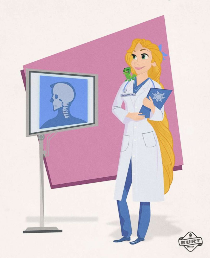 PHOTO: Rapunzel is re-imagined as a Neurologist.