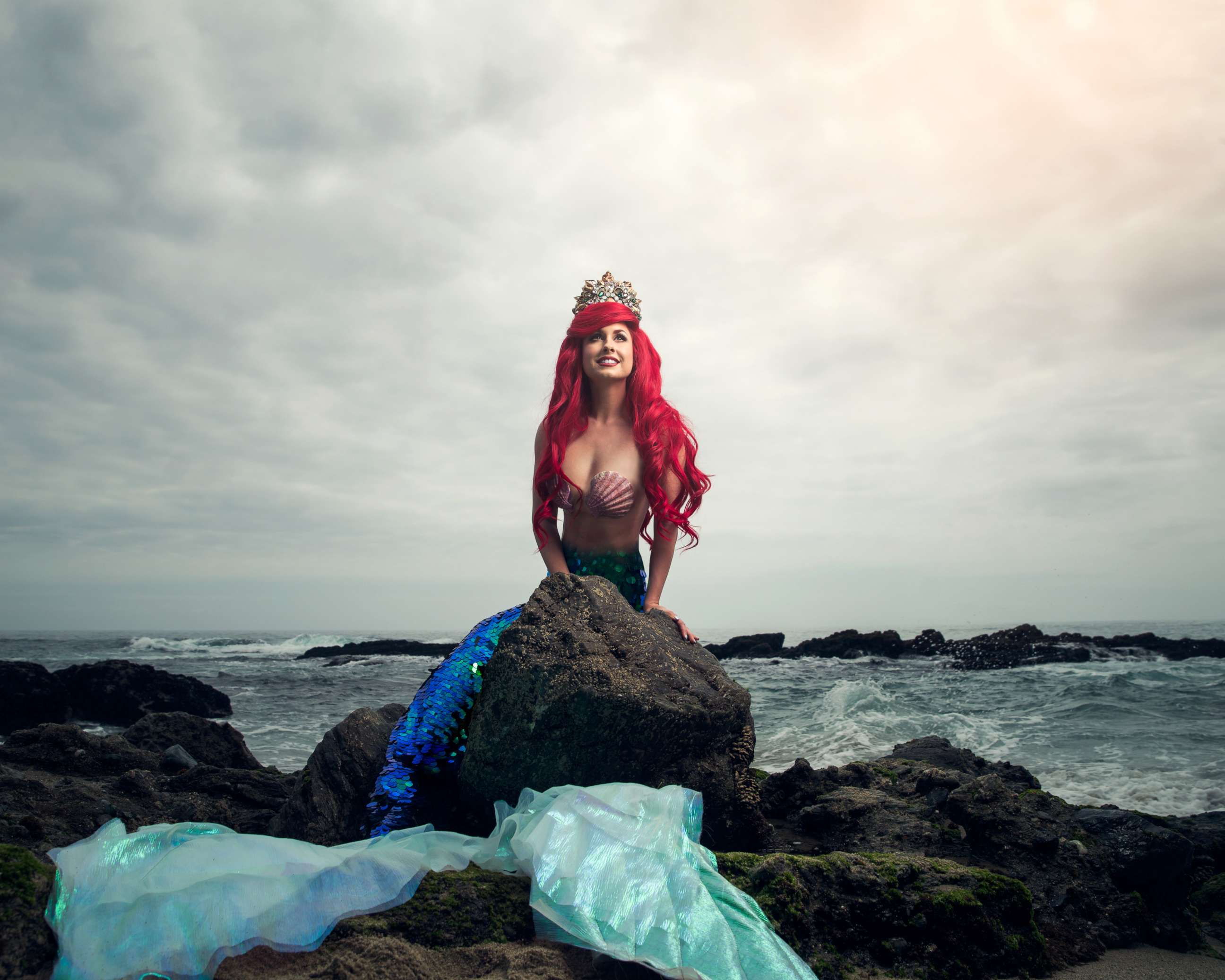 PHOTO: Traci Hines poses as Ariel from Disney's "The Little Mermaid" in a photo shoot conceptualized by designer Nephi Garcia and photographer Tony Ross.