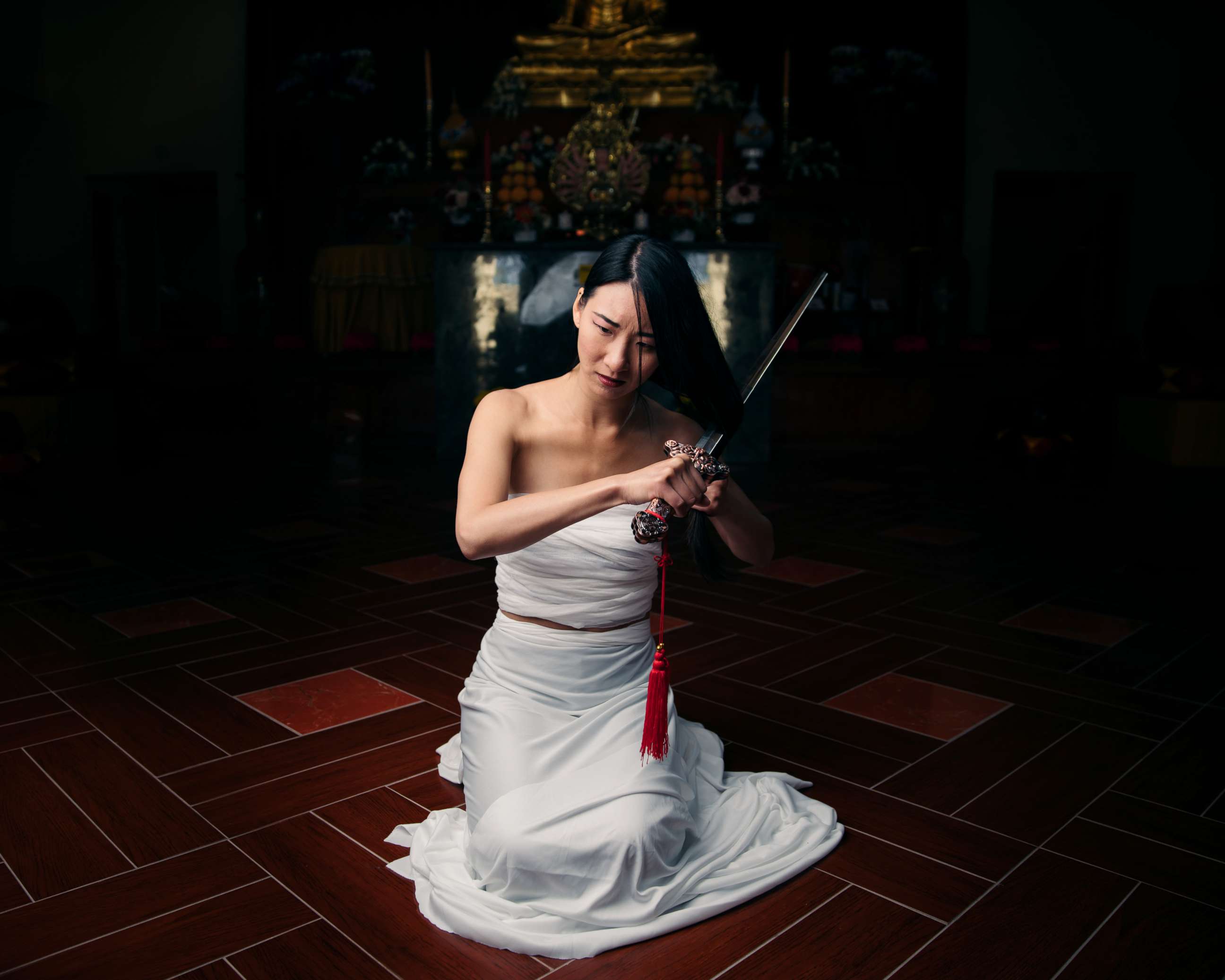 PHOTO: Leslie Nhan poses as Mulan in a photo shoot conceptualized by designer Nephi Garcia and photographer Tony Ross.