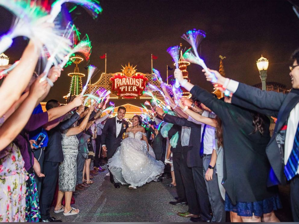 PHOTO: Sarah Kabiling and Gilbert Hernandez tied the knot on Sept. 8, 2017, with a lavish Fairytale Wedding at Disneyland.