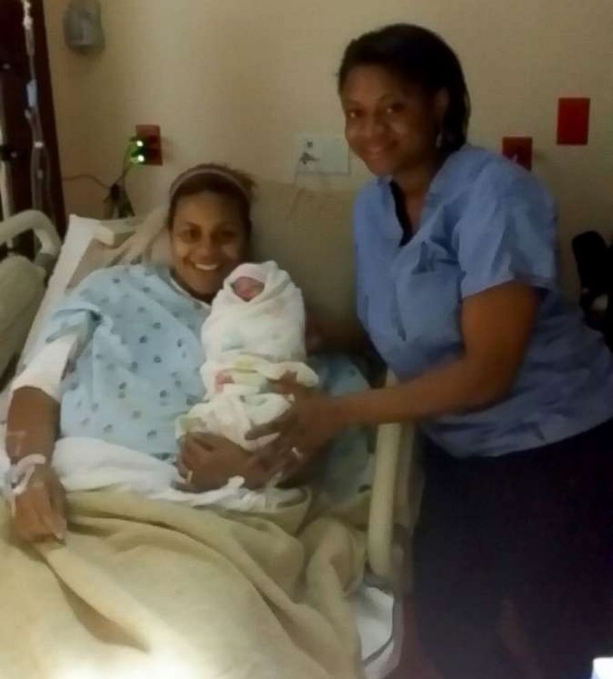 PHOTO: Dr. Laquita Martinez delivered the first child of her best friend and fellow doctor, Dr. Jocelyn Slaughter, on April 4, 2014.