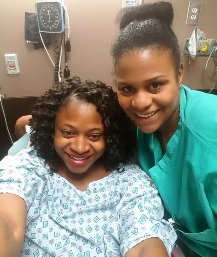 PHOTO: Dr. Jocelyn Slaughter delivered her best friend and fellow OBGYN Dr. Laquita Martinez's baby on Oct. 6, 2017.