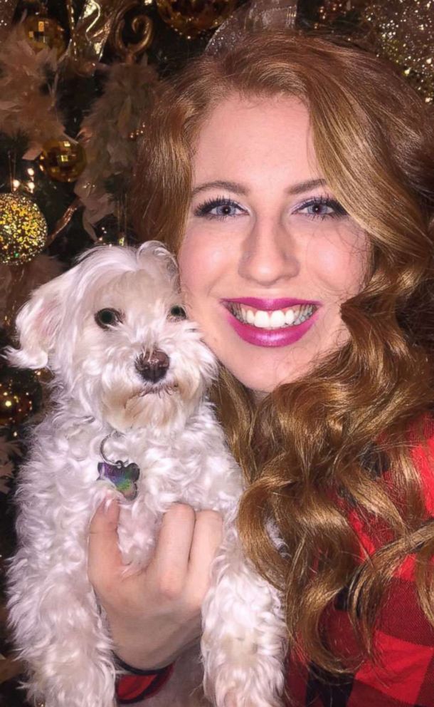 PHOTO: Lexee Leach, 21, is seen in a photo with her dog Bentley. Bentley's travel photos have gained viral attention on Twitter.