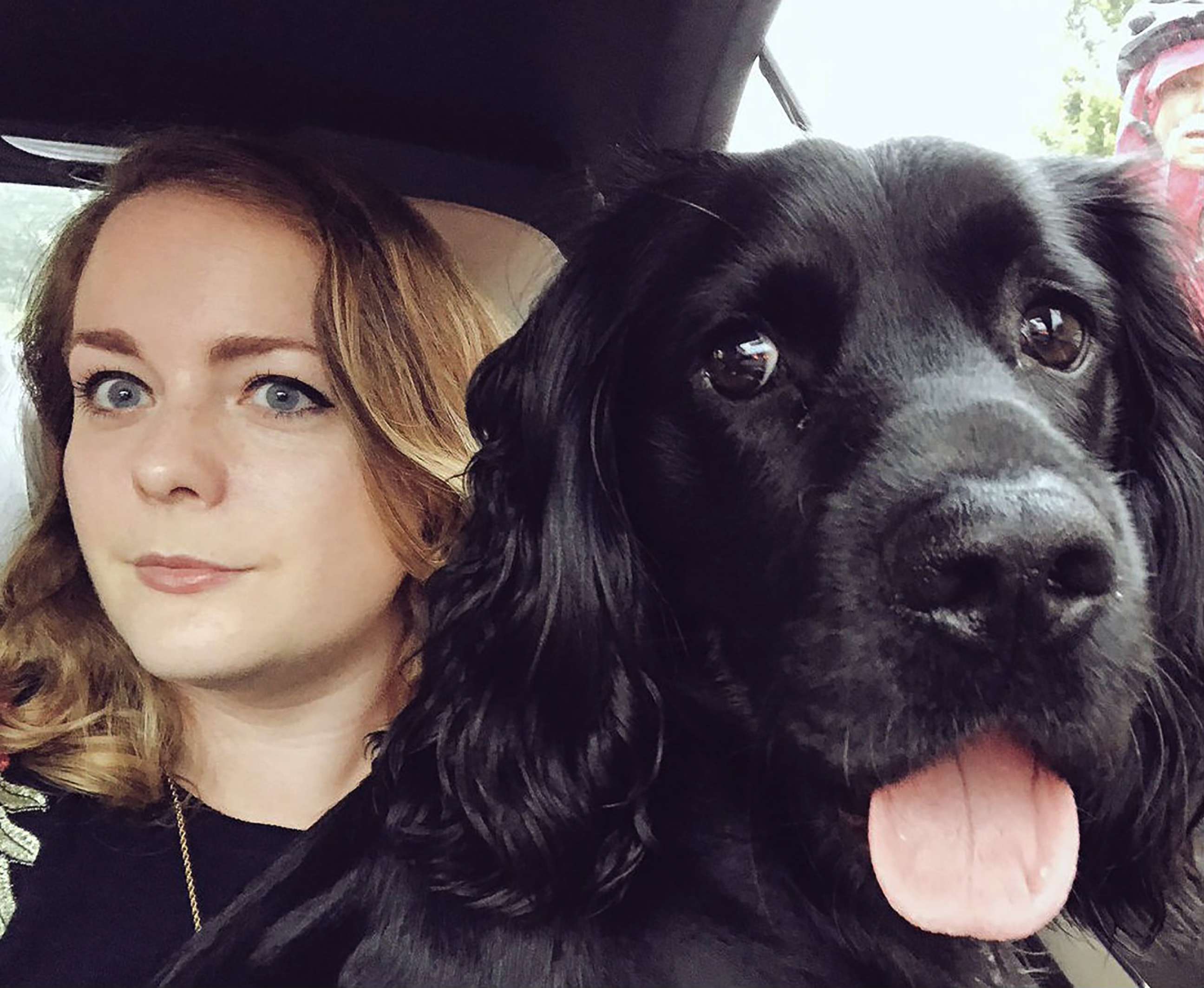 PHOTO: Jo Ellery, of York, U.K.m with her 18-month-old working cocker spaniel, Truffle.