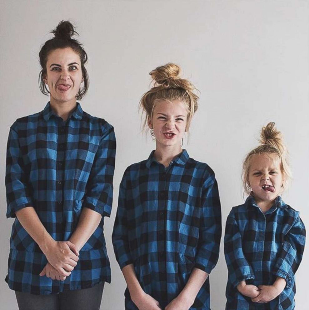 PHOTO: Dominique Davis and her daughters Penny, 4, and Amelia, 11, post a weekly photo of themselves dressed alike.