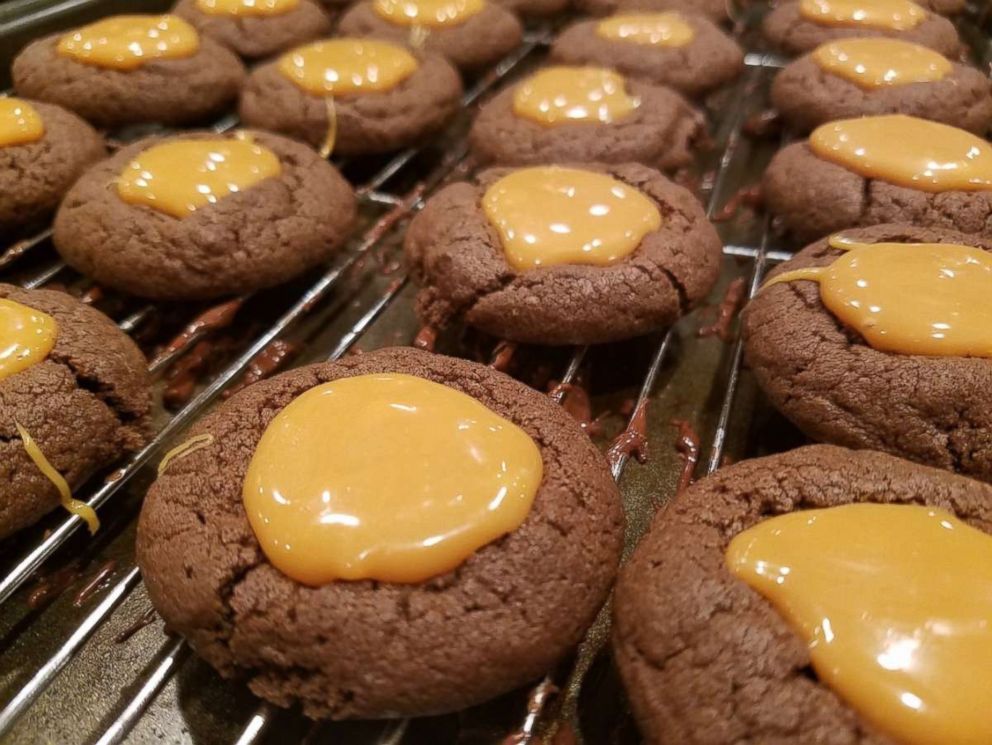 PHOTO: Donna Vingoe, of Waldwick, New Jersey, shared her recipe for dark chocolate caramel thumbprint cookies.