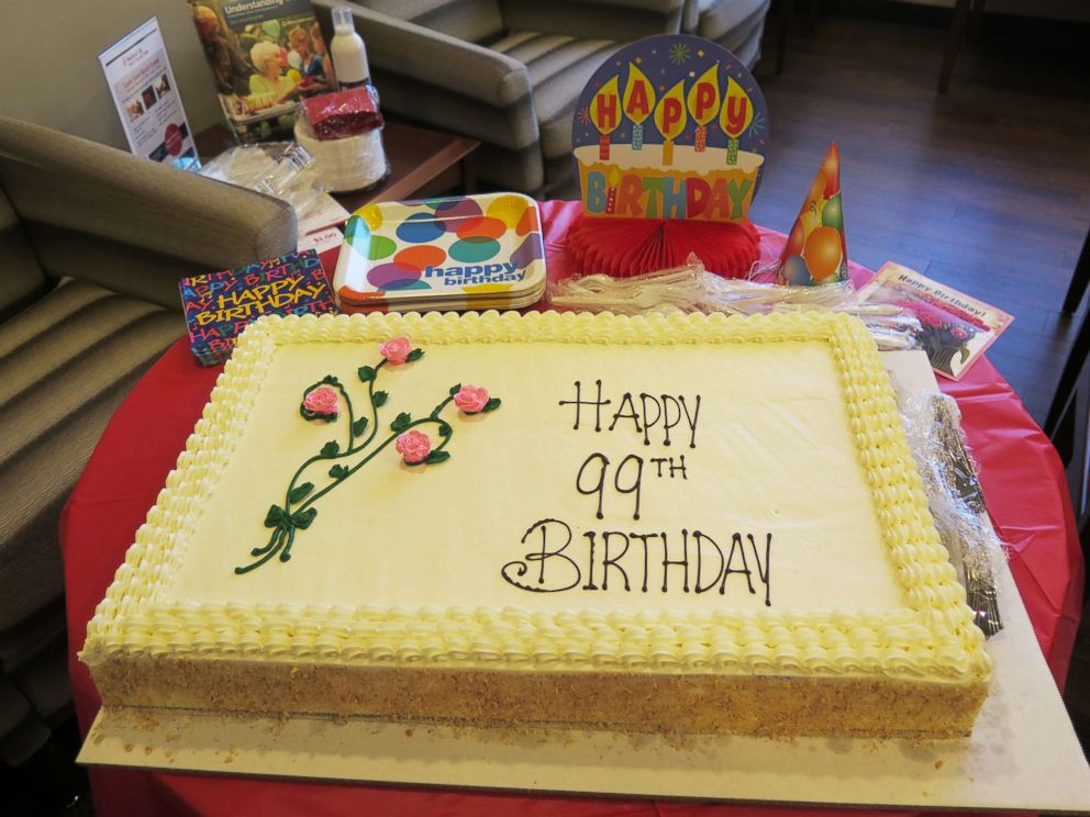 PHOTO: The birthday cake at Dorothy Lowman's surprise birthday party.