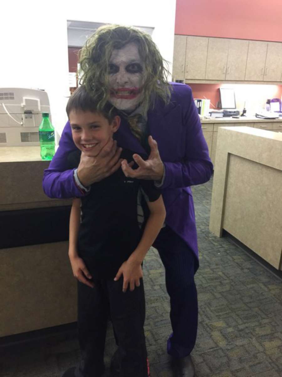 PHOTO: Brenden Selph, 10, with Dr. Paul Locus, dressed as The Joker, on Oct. 31, 2017.