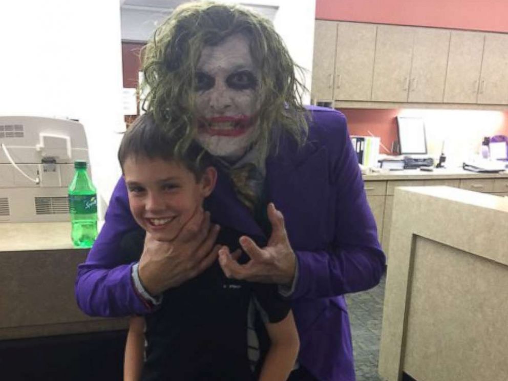 PHOTO: Brenden Selph, 10, with Dr. Paul Locus, dressed as The Joker, on Oct. 31, 2017.