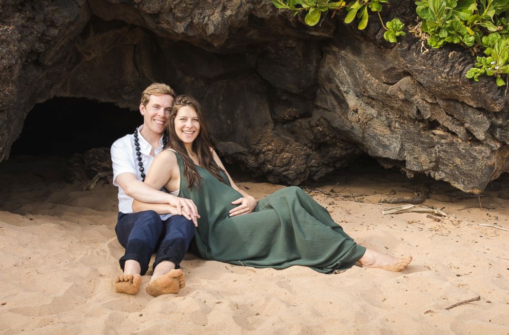 PHOTO: Steve Dziedzic and his wife Rebecca enjoying their baby moon in Maui, Hawaii in May 2018.