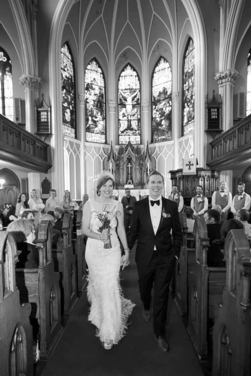 PHOTO: Steve and Rebecca Dziedzic on their wedding day in 2014.