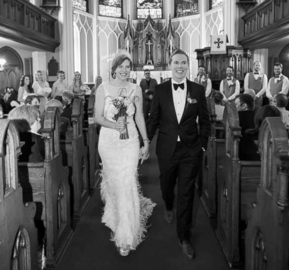 PHOTO: Steve and Rebecca Dziedzic on their wedding day in 2014.